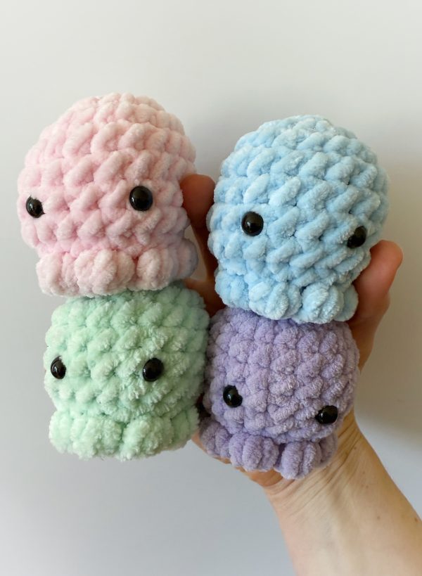 Crochet baby octopus