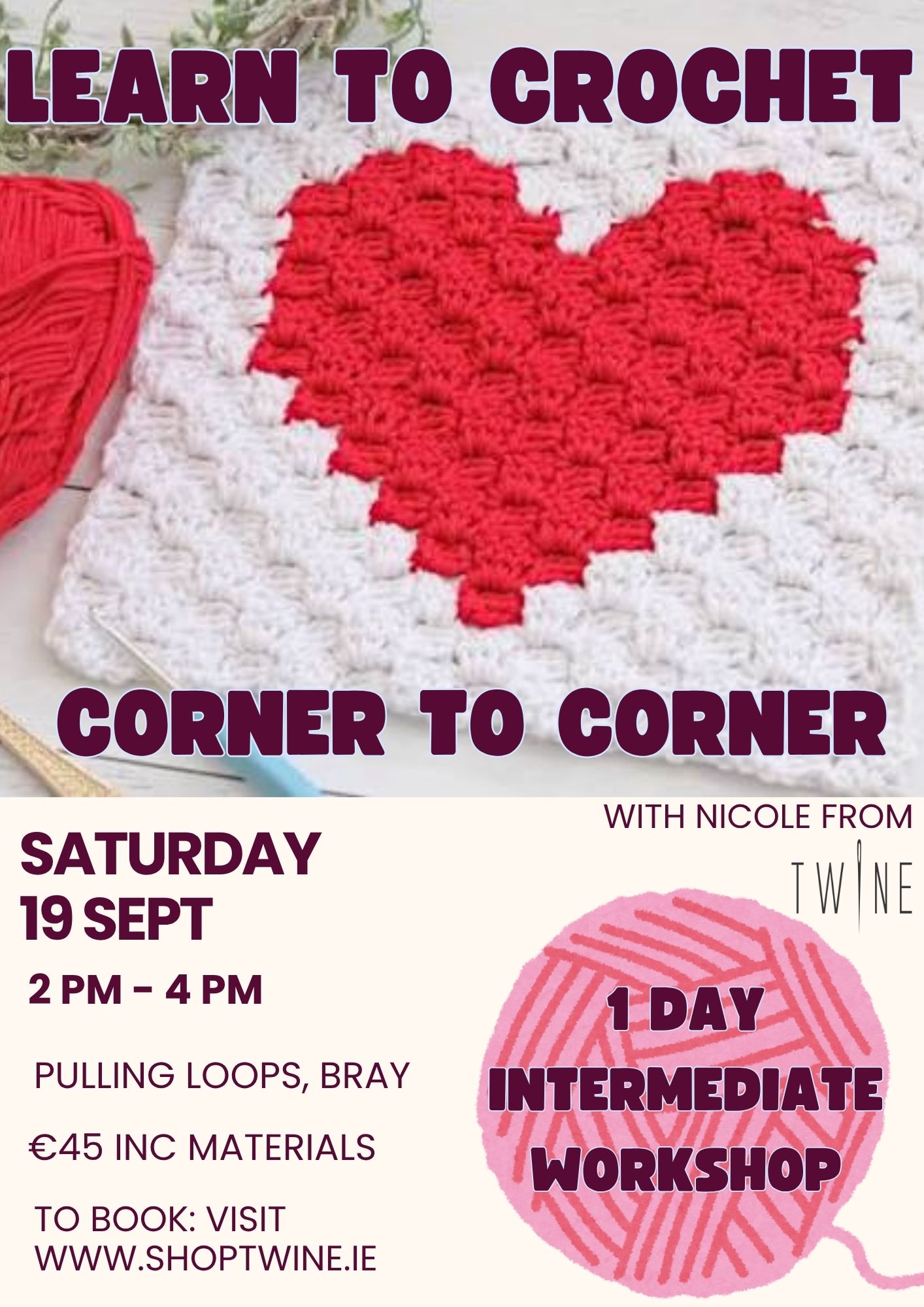 Corner to Corner Crochet Workshop - September - Image 2