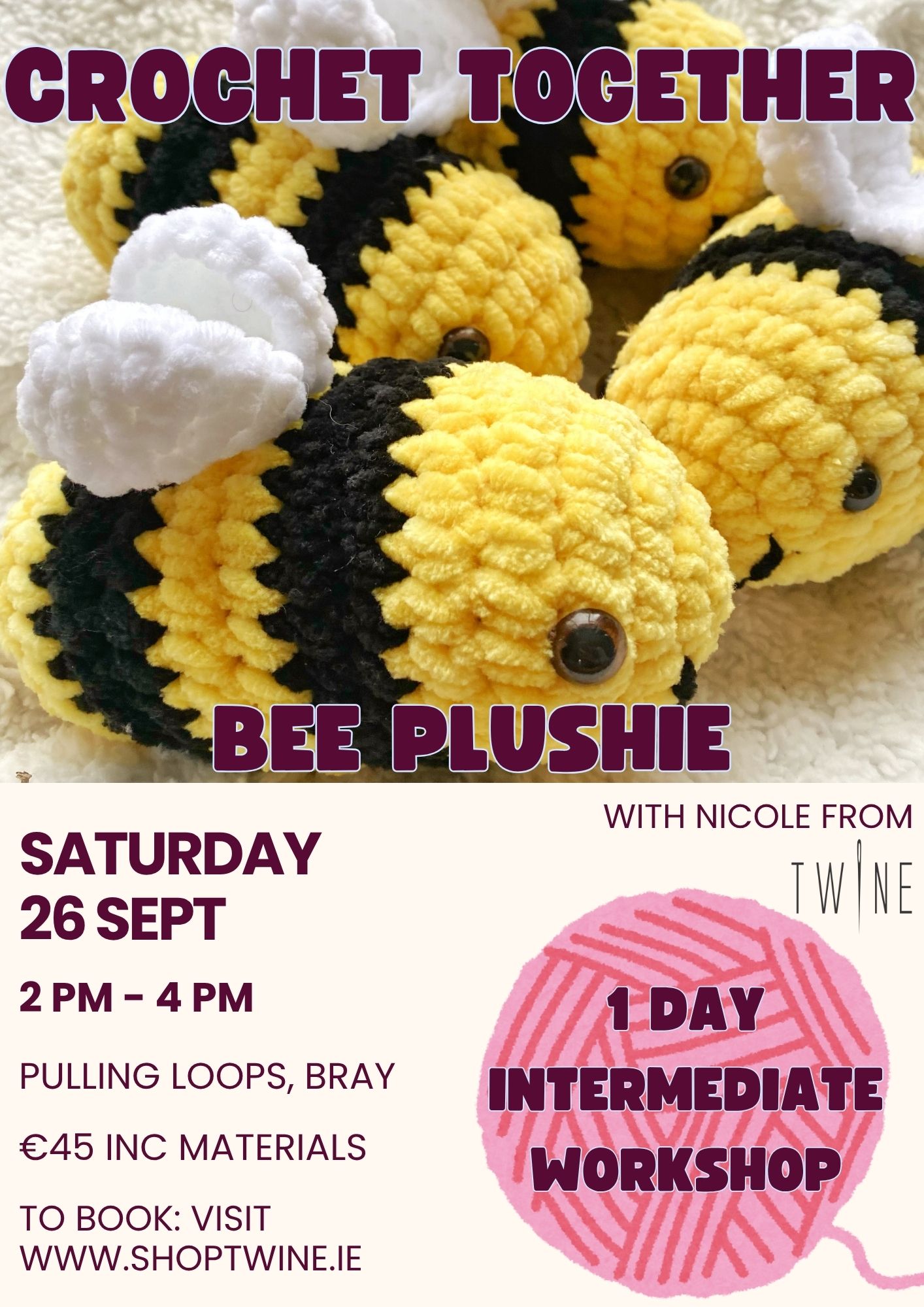 Make a Plushie Bee Workshop - September - Image 2